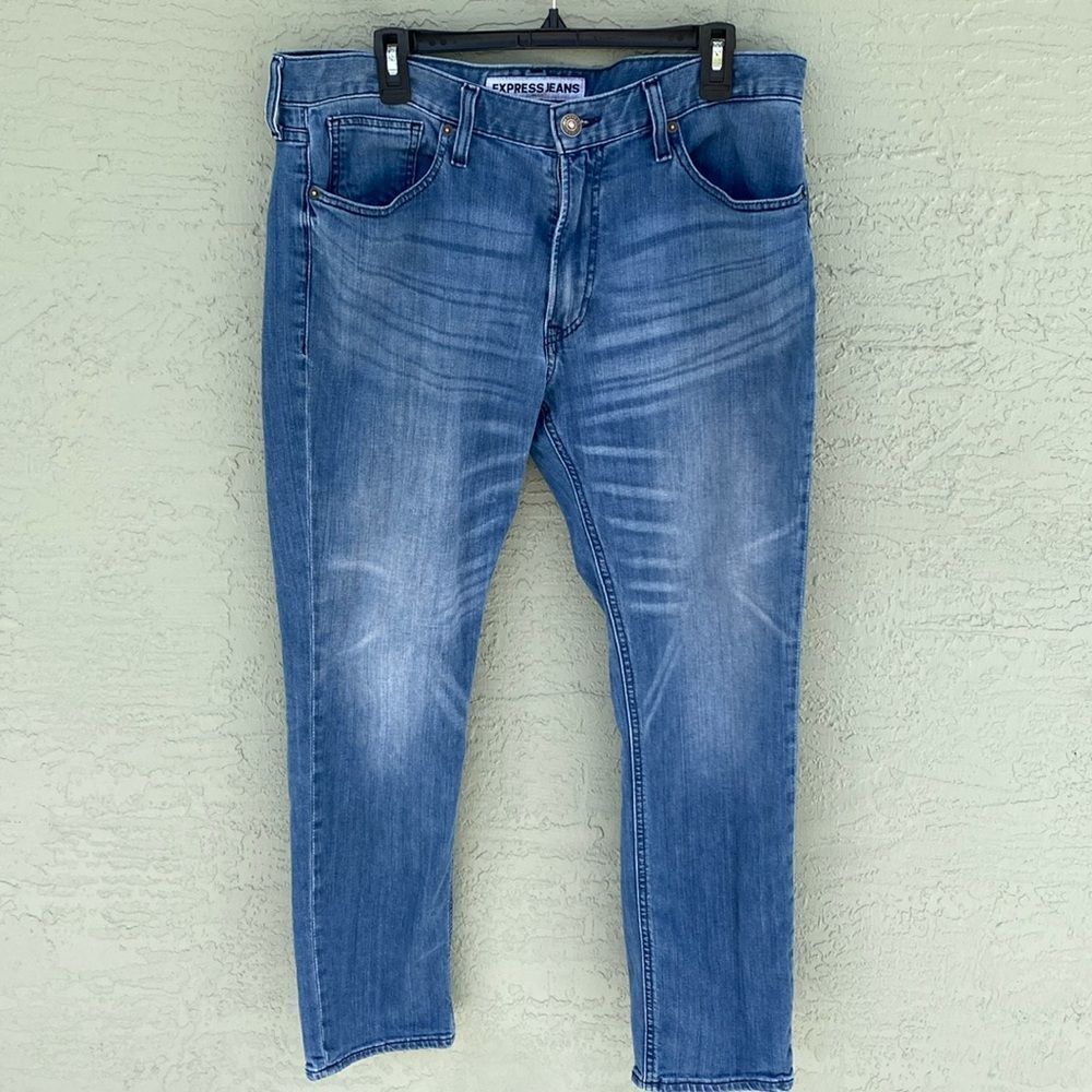 Express Jeans Rocco Slim Fit Sz 36 x 30 Blue